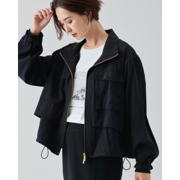 [ACUTA]【洗える】フィブリルドロストライトブルゾン