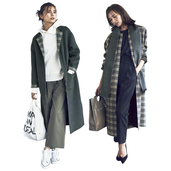 Vingt Neuf]マフラー付きリバーシブルコート | KOBUNSHA SELECT SHOP  